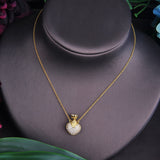 HIBRIDE New Fashion Heart Shape Pendant Necklace