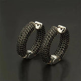 HIBRIDE Multi Colors AAA Cubic Zirconia Round Circle Hoop Earrings Brincos Bijoux E-671