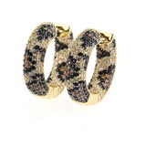 HIBRIDE Multi Colors AAA Cubic Zirconia Round Circle Hoop Earrings Brincos Bijoux E-671