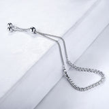 HIBRIDE New Fashion Round Crystal Cubic Zircon Tennis Bracelets