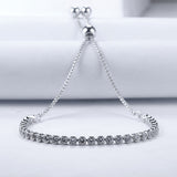 HIBRIDE New Fashion Round Crystal Cubic Zircon Tennis Bracelets