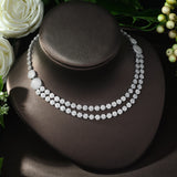 HIBRIDE Sparking Round Shape Crystal Jewelry Sets