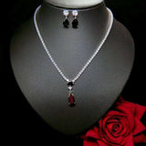 HIBRIDE New Style White Gold Color AAA CZ Bridal Jewelry Sets N-1045