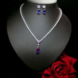 HIBRIDE New Style White Gold Color AAA CZ Bridal Jewelry Sets N-1045