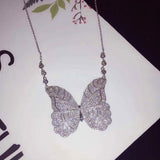 HIBRIDE New Trendy butterfly Shape Pendant Necklace