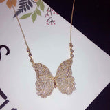 HIBRIDE New Trendy butterfly Shape Pendant Necklace