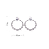 HIBRIDE Cubic Zircon Stud Earrings Bijoux Femmel E-66