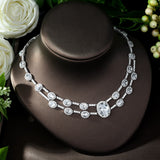 HIBRIDE Shining Pave CZ Dubai Jewelry Sets