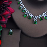 HIBRIDE Sparkling Green Cubic Zirconia Jewelry Sets