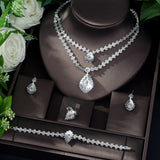 HIBRIDE Trendy Earrings and Necklace Jewelry Set