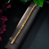 HIBRIDE Trendy Micro CZ Shape AAA+ Cubic Zircon Gold Color Charm Bracelets Bangles