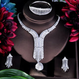 HIBRIDE Unqiue Design Luxury Dubai Bridal Tassel Jewelry Sets