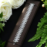 HIBRIDE Gorgeous Silver Color AAA Cubic Zirconia Bracelet B-95