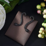 HIBRIDE Snake Shape Pendant Stud Earrings Dubai E-444