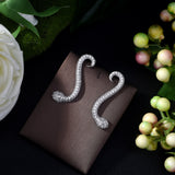 HIBRIDE Snake Shape Pendant Stud Earrings Dubai E-444