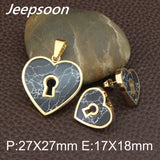 Heart Style 2Colors Stainless Steel Pendant and Earring sets SBJFKDCA