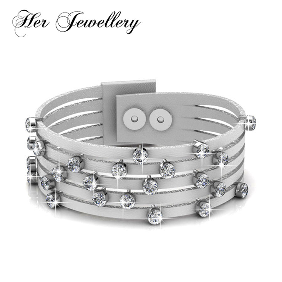 Faux Leather Trendy Alloy Bracelet