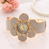 Gold Plated Hollow Quartz Watch Casual Wristwatch