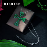 Hibride Delicate Green Triangle Cubic Zircon Necklace Pendant