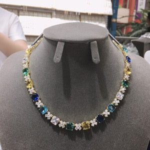 Hibride New Square Design Pendant Necklace N-371