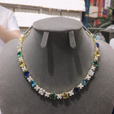 Hibride New Square Design Pendant Necklace N-371