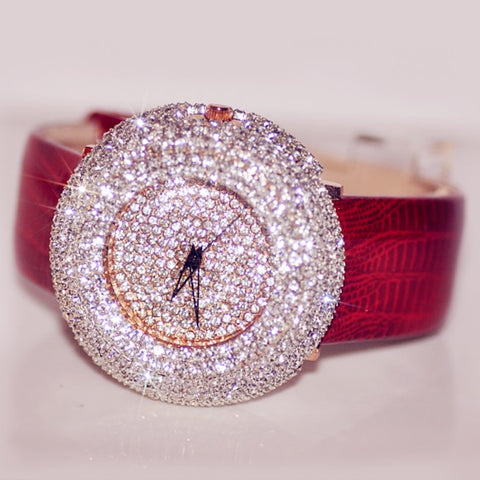 High-Grade Full Diamond Austria Crystal Dial Dress Watch