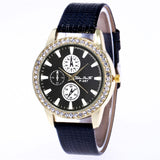 Leather Band Creative Fashion Girl Analog Alloy Quartz Wrist Watch