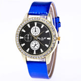 Leather Band Creative Fashion Girl Analog Alloy Quartz Wrist Watch