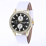 Leather Band Creative Fashion Girl Analog Alloy Quartz Wrist Watch