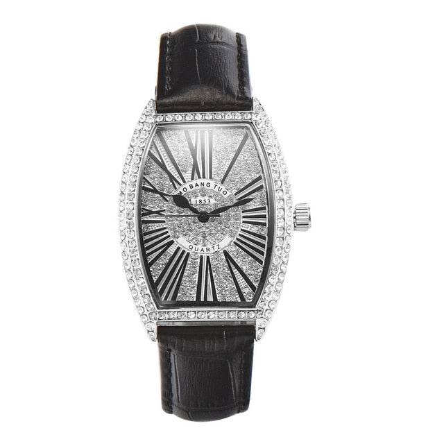 Top Brand Luxury Fully Diamond With Rhinestones Quartz Wrist Watch