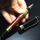 Luxury Metal Sculpture Pattern Roller Pen