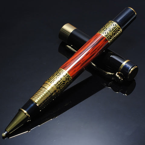 Luxury Metal Sculpture Pattern Roller Pen