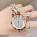 Silver Rose Gold Stainless Steel Quartz Watches Japanese Movement