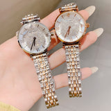 Silver Rose Gold Stainless Steel Quartz Watches Japanese Movement