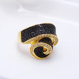 High quality designer micro pave cubic zirconia rings