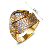 High quality designer micro pave cubic zirconia rings