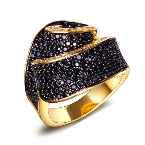 High quality designer micro pave cubic zirconia rings