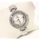 Diamond quartz bracelet watches