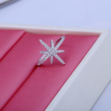 micro-inlaid zircon silver-plated ring