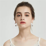 Luxury Tassel Charm Fashion Blue Eyes Earrings