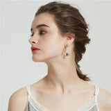 Luxury Tassel Charm Fashion Blue Eyes Earrings