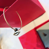 Vintage Fancy Lip Asymmetrical Tassel Earrings