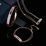 S925  Exquisite removable glossy personality pop style Silver Bracelet