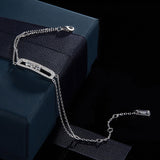 S925  Exquisite removable glossy personality pop style Silver Bracelet