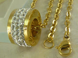 Gold Color Stainless steel earrings, pendants, necklaces jewelry sets SFFAAWBH