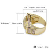 five-pointed star stereo ring micro set with zircon