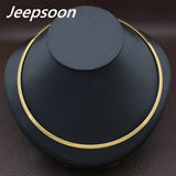 stainless steel jewelry gold  color collar Style Necklaces NFAABOAJ