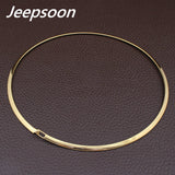 stainless steel jewelry gold  color collar Style Necklaces NFAABOAJ