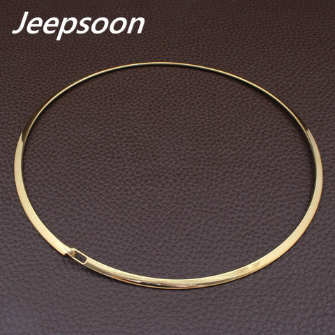 stainless steel jewelry gold  color collar Style Necklaces NFAABOAJ