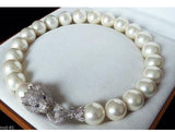 Huge 20mm Genuine White South Sea Shell imitation Pearl Necklace